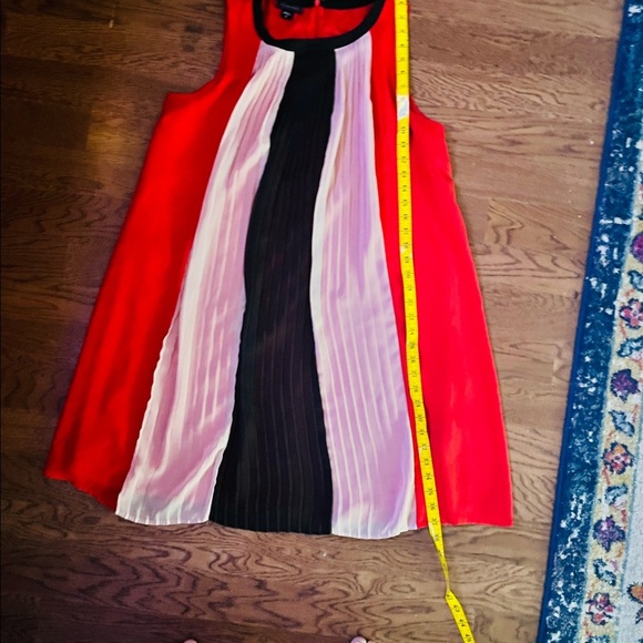 METAPHOR DRESS - WHITE/ORANGE/BLACK - Picture 8 of 11